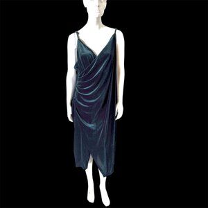Forest Fairy Dark Green Dress Velvet Special Occasion & Adjustable Straps